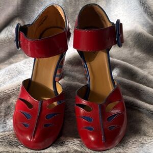 Size 6 Fluevog Maier in Red Colorway